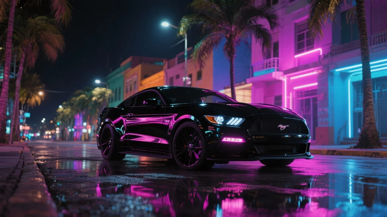 Mustang GT negro